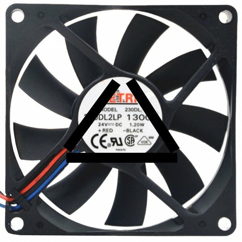 ETRI 230DL2LP 13000 DC 24V 1.20W 3 Wires Axial Cooling Fan