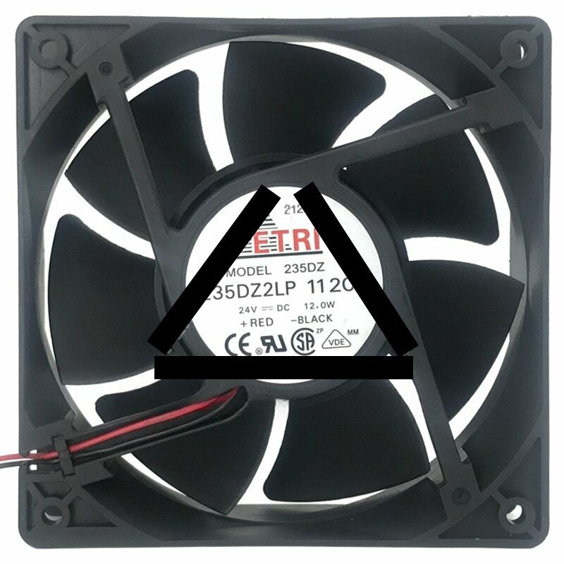 ETRI 235DZ2LP 11200 DC 24V 12.0W 2 Wires 12038 Axial Cooling Fan