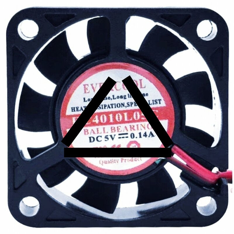 EVERCOOL EC4010L05C DC 5V 0.14A 4010 Ball Bearing Axial Cooling Fan