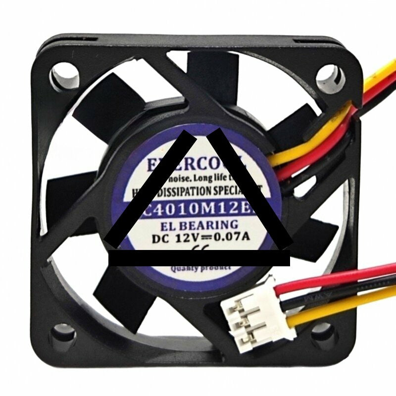 EVERCOOL EC4010M12ER DC 12V 0.07A 2 Wires / 3 Wires Axial Cooling Fan