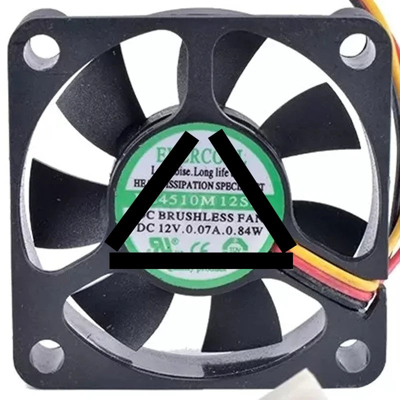 EVERCOOL EC4510M12SA 12V 0.07A 0.84W DC Brushless 3 Wires Cooling Fan