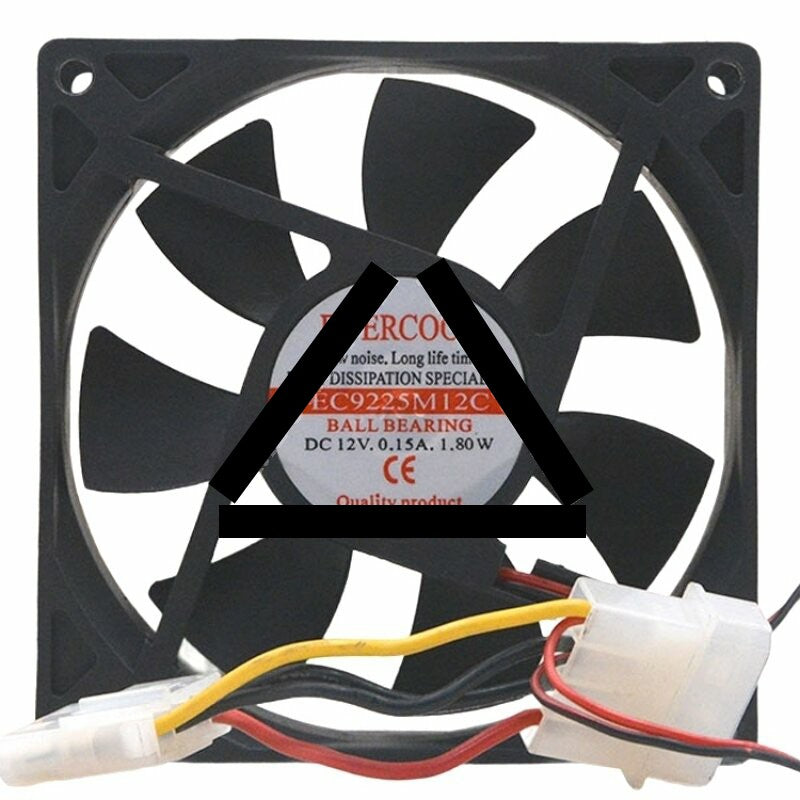 EVERCOOL EC9225M12C DC 12V 0.15A 1.80W Ball Bearing Axial Cooling Fan