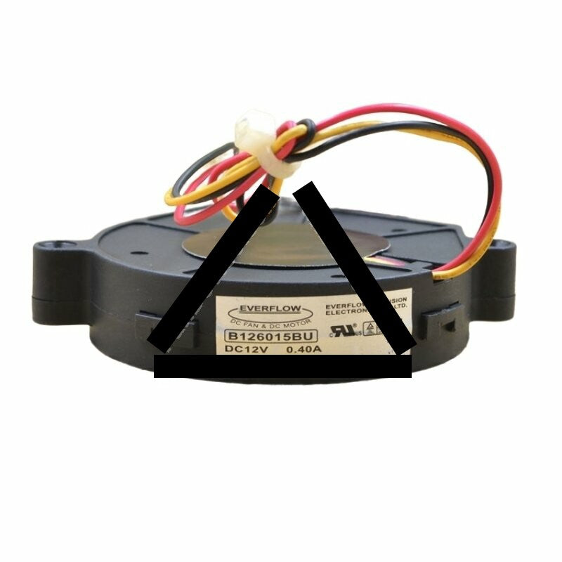 EVERFLOW B126015BU DC 12V 0.40A 2 Wires / 3 Wires Blower Cooling Fan