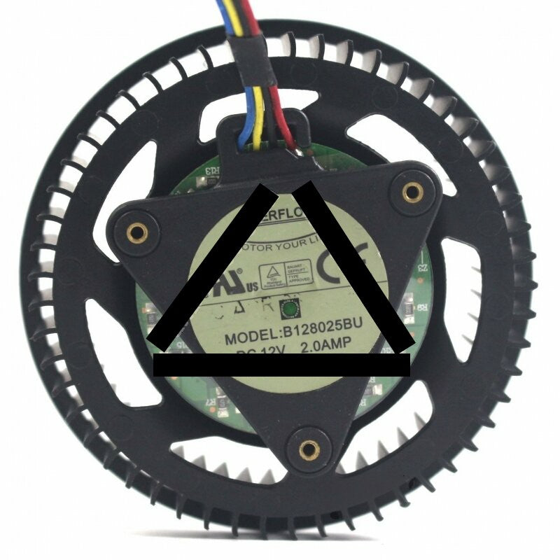 EVERFLOW B128025BU DC 12V 2.0AMP Axial Cooling Fan
