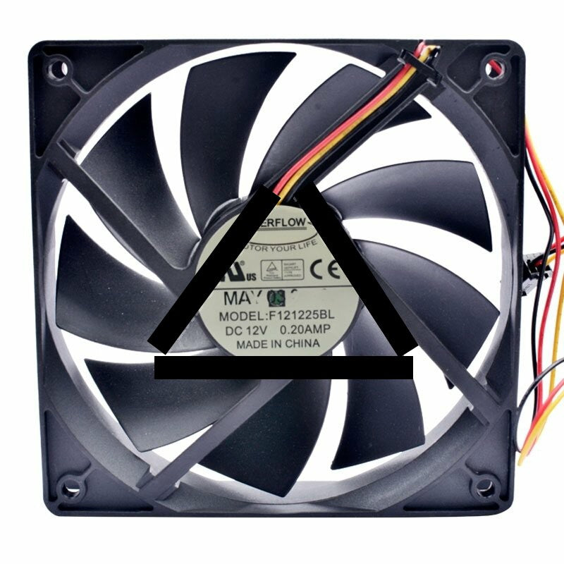 EVERFLOW F121225BL DC 12V 0.20AMP 12025 Axial Cooling Fan