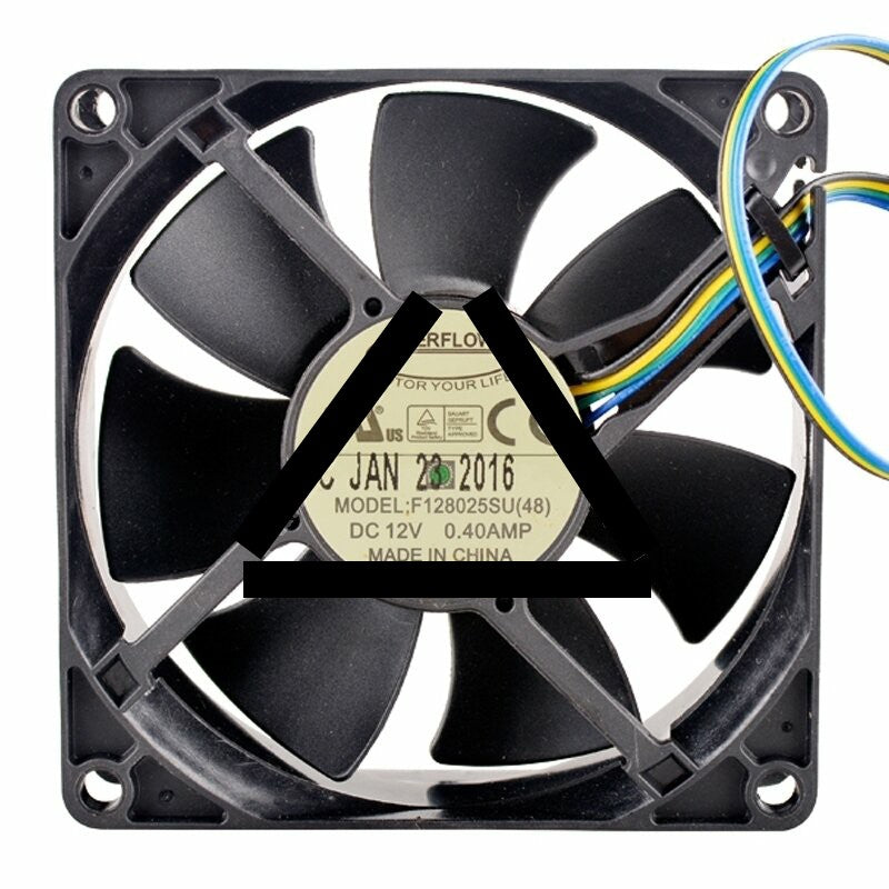 EVERFLOW F128025SU(48) DC 12V 0.40AMP 2 Wires / 3 Wires / 4 Wires Axial Cooling Fan