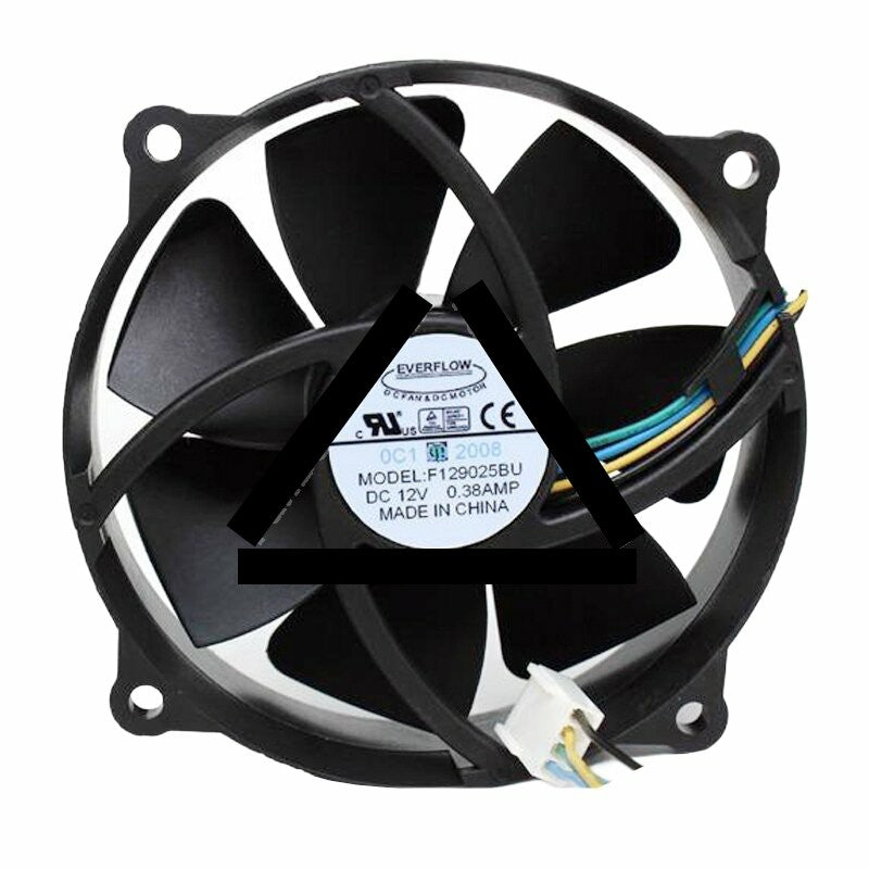 EVERFLOW F129025BU DC 12V 0.38AMP 9025 Axial Cooling Fan