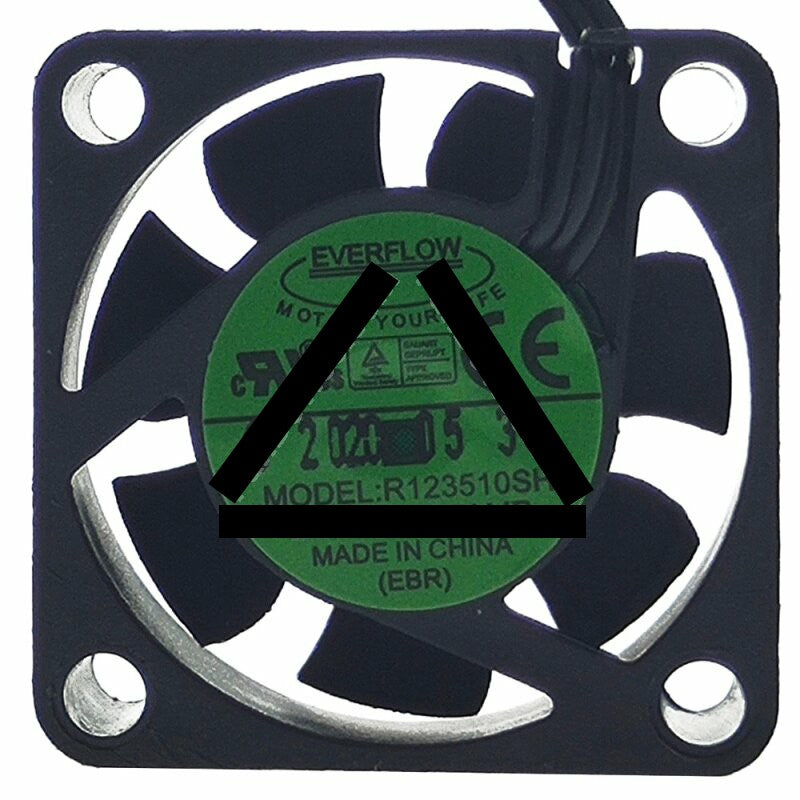 EVERFLOW R123510SH DC 12V 0.25AMP 3 Wires Axial Cooling Fan