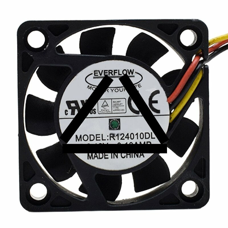 EVERFLOW R124010DL DC 12V 0.10AMP 4010 Axial Cooling Fan