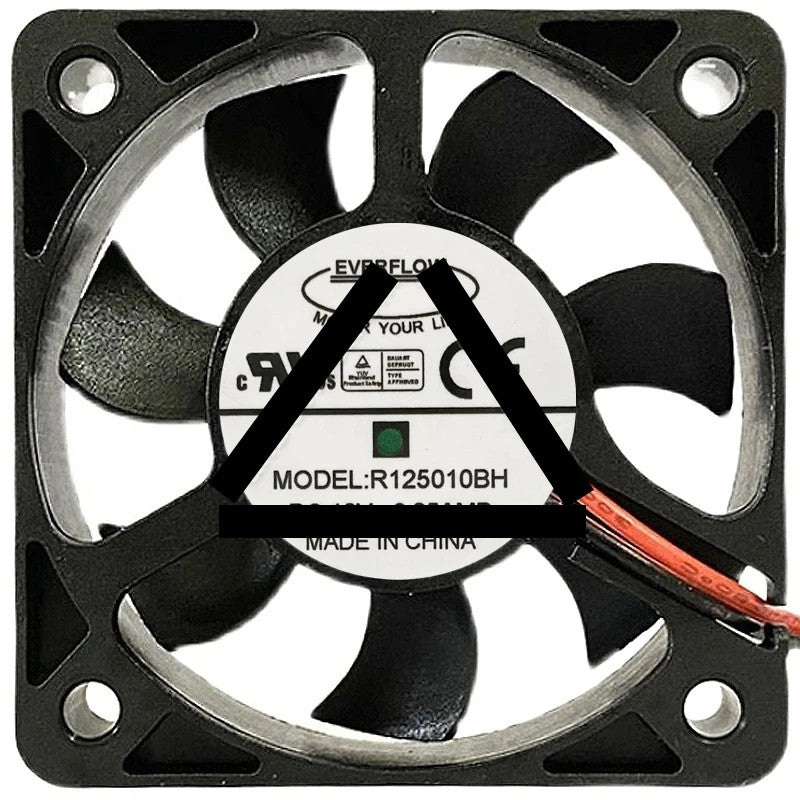EVERFLOW R125010BH DC 12V 0.25AMP 2 / 3 Wires Axial Cooling Fan