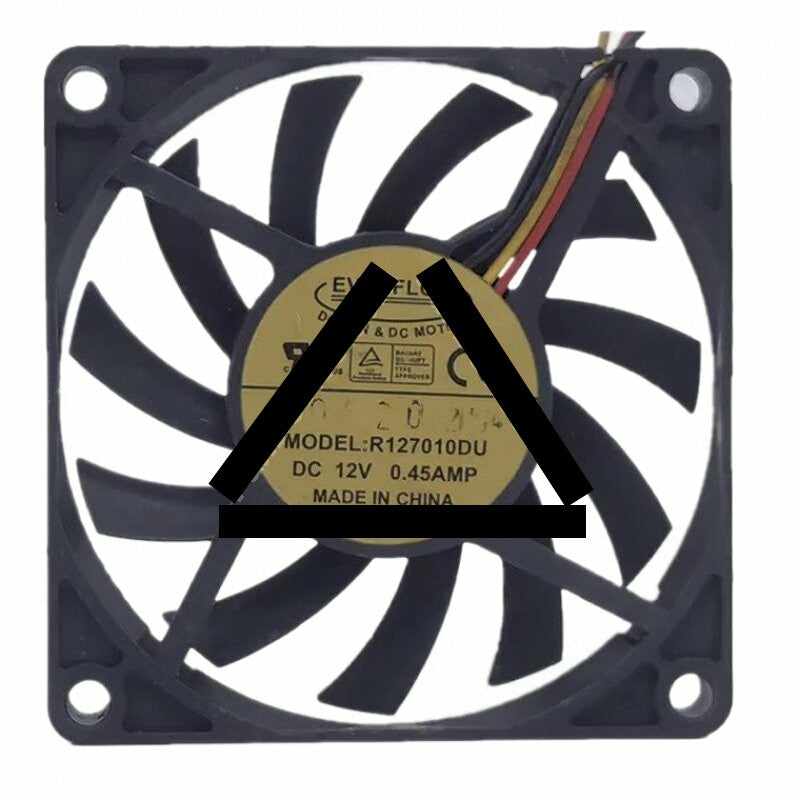 EVERFLOW R127010DU DC 12V 0.45AMP 7010 Axial Cooling Fan