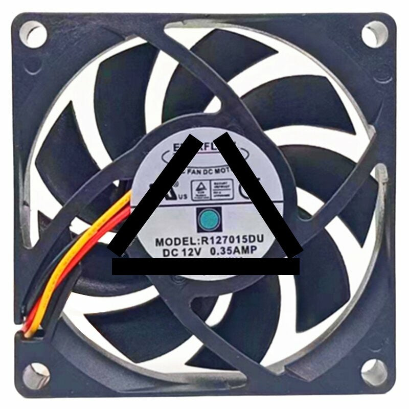 EVERFLOW R127015DU DC 12V 0.35AMP 2 Wires / 3 Wires Axial Cooling Fan