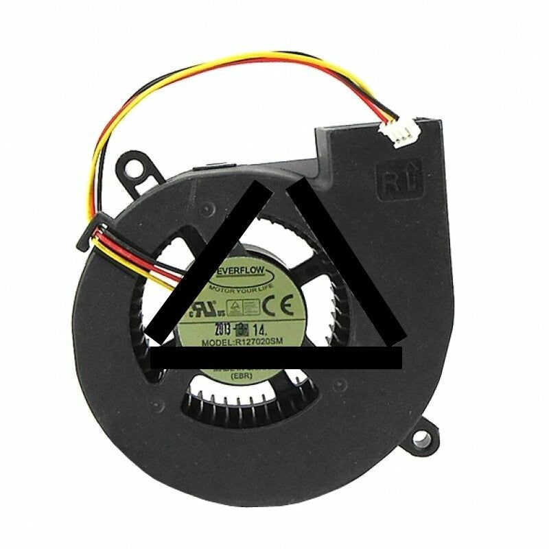 EVERFLOW R127020SM L Side DC 12V 0.26A 3 Wires Blower Cooling Fan