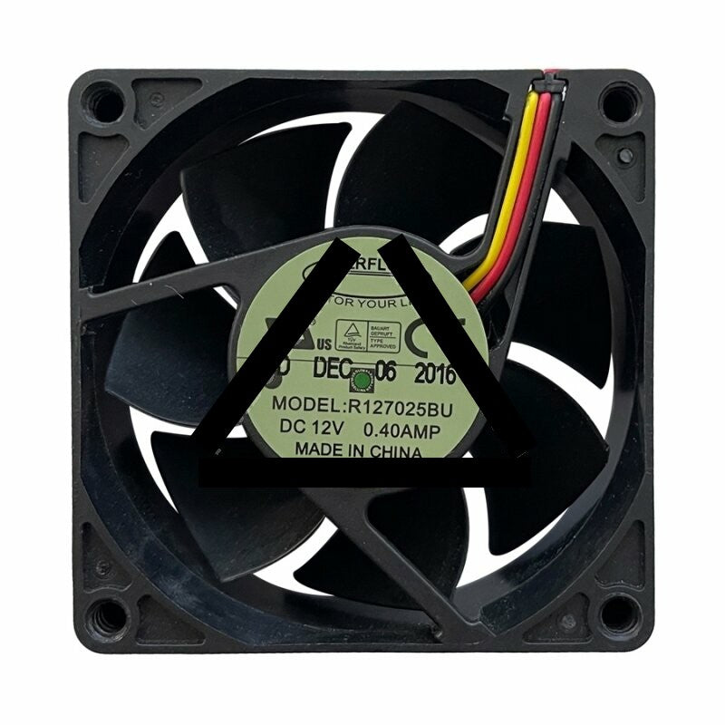 EVERFLOW R127025BU DC 12V 0.40A 3 Wires / 4 Wires Axial Cooling Fan