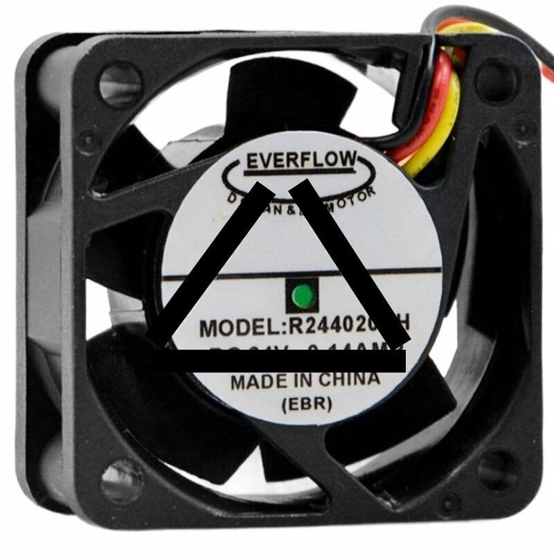 EVERFLOW R244020DH DC 24V 0.14A 2 Wires / 3 Wires Axial Cooling Fan