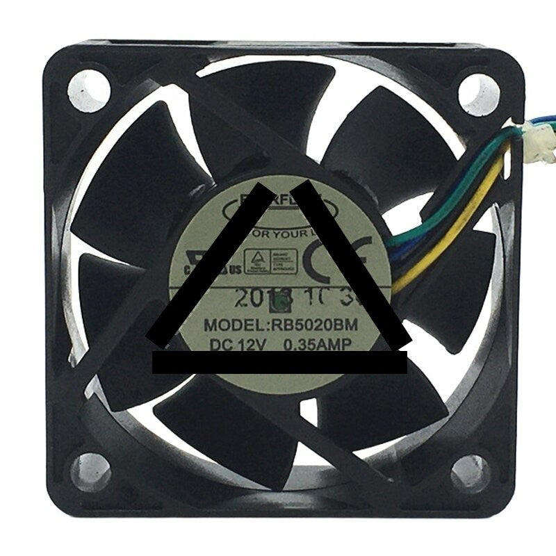 EVERFLOW RB5020BM DC 12V 0.35AMP 5020 Axial Cooling Fan