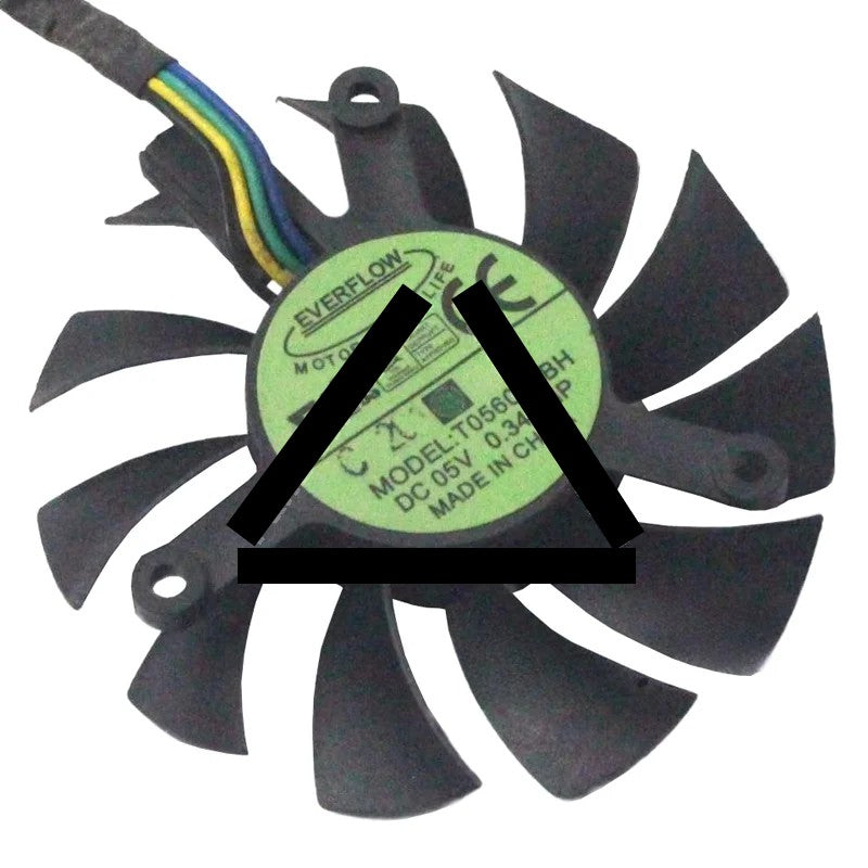 EVERFLOW T056010BH 5V 0.34AMP 4 Wires Axial Cooling Fan