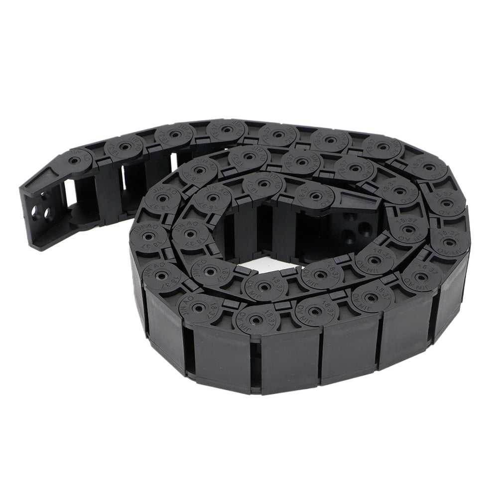 Cable Chain 18*18 18*25 18*37 18*50mm 1M Semi-Enclosed Interior Opening Wire Transmission Carrier Plastic Drag Towline