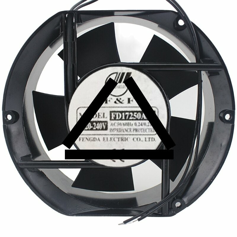 F&amp;F FD17250A2B AC 220-240V 0.24 / 0.21A 17250 Axial Cooling Fan