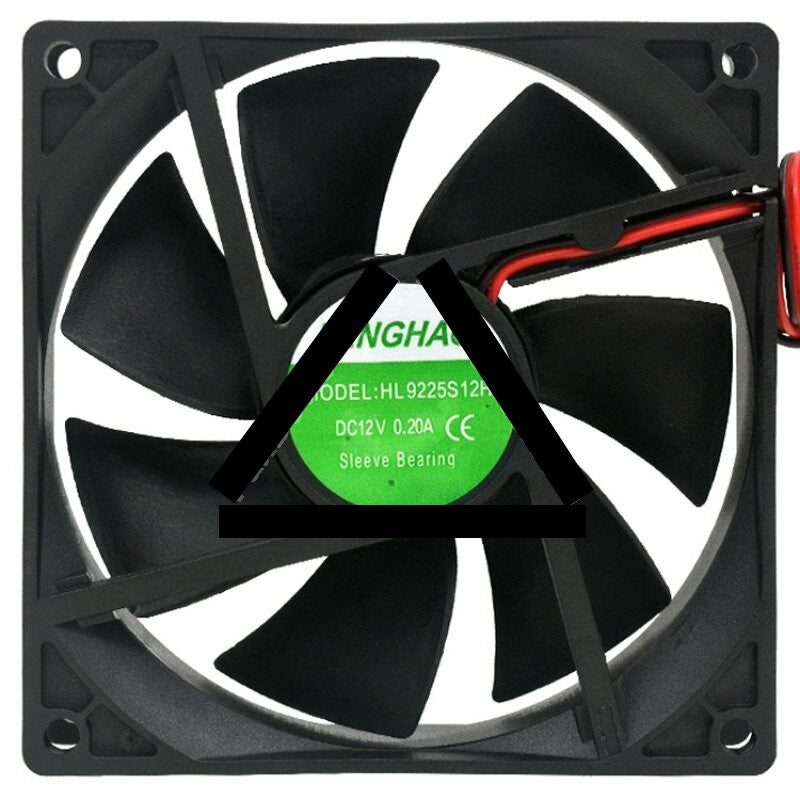 FENGHAO HL9225S12H DC 12V 0.20A 2 Wires Sleeve Bearing Axial Fan