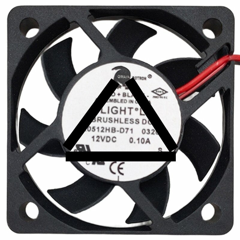 FLIGHT CR0512HB-D71 12V 0.10A 2 Wires 5010 DC Brushless Axial Fan
