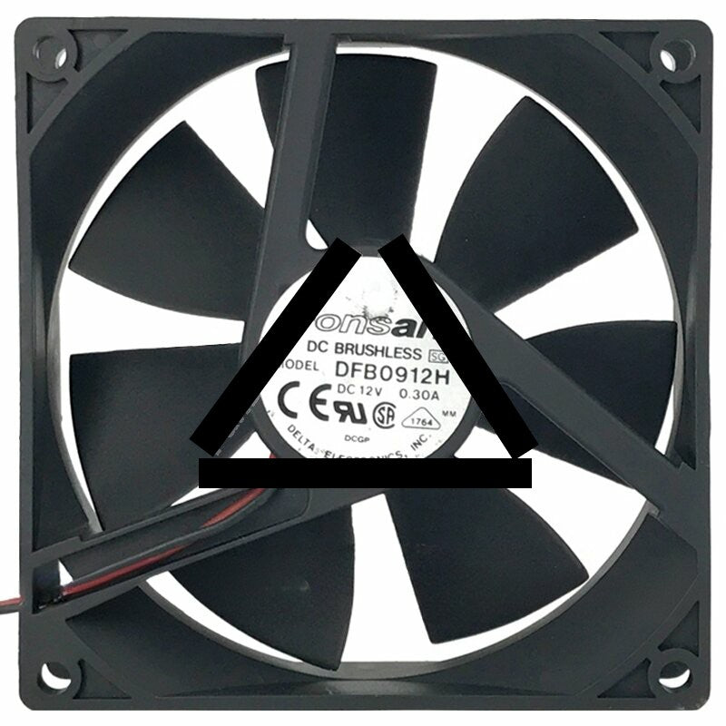 Fonsan DFB0912H 12V 0.30A 2 Wires 9025 DC Brushless Axial Cooling Fan