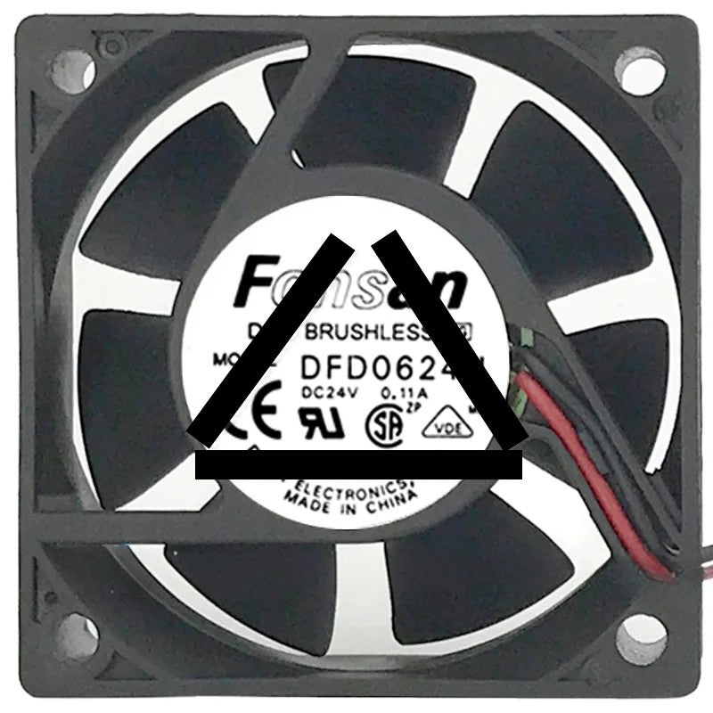 Fonsan DFD0624H 24V 0.11A DC Brushless 2 Wires Axial Cooling Fan