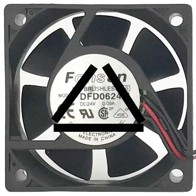 Fonsan DFD0624M 24V 0.09A 2 Wires DC Brushless Cooling Fan