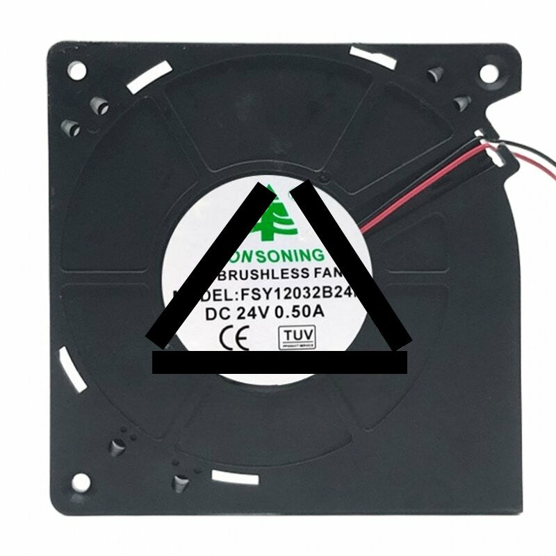 FONSONING FSY12032B24H DC 24V 0.50A 2 Wires Blower Cooling Fan