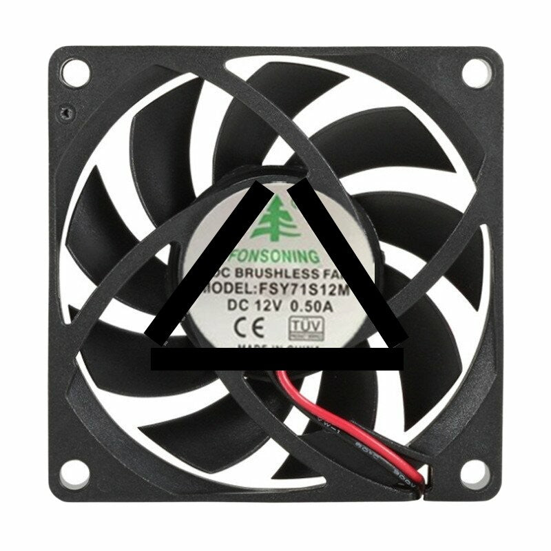 FONSONING FSY71S12M DC 12V 0.50A 7015 Axial Brushless Cooling Fan