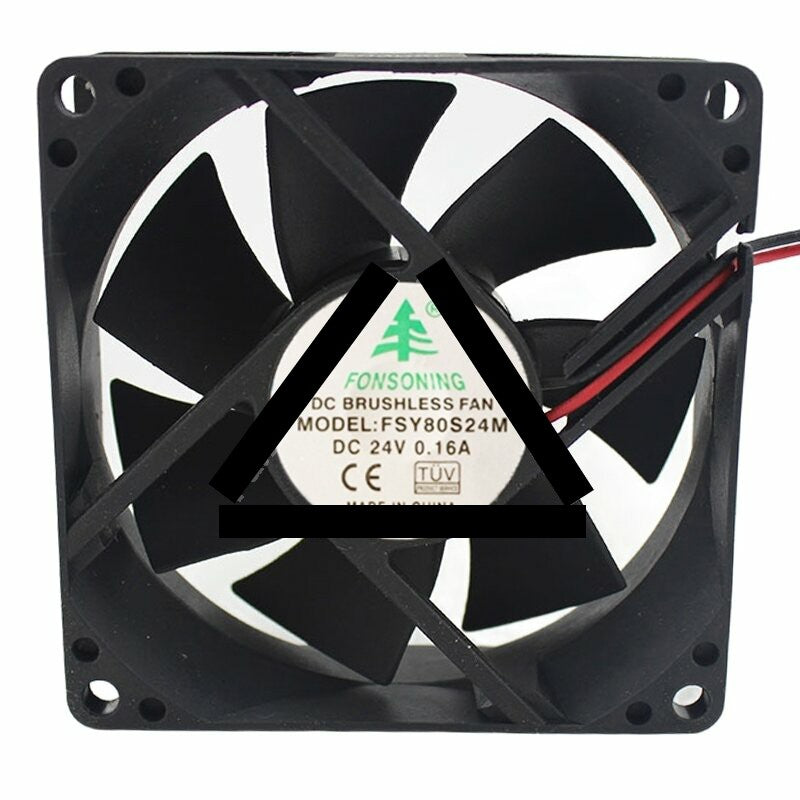 FONSONING FSY80S24M DC 24V 0.16A 8025 Brushless Axial Cooling Fan