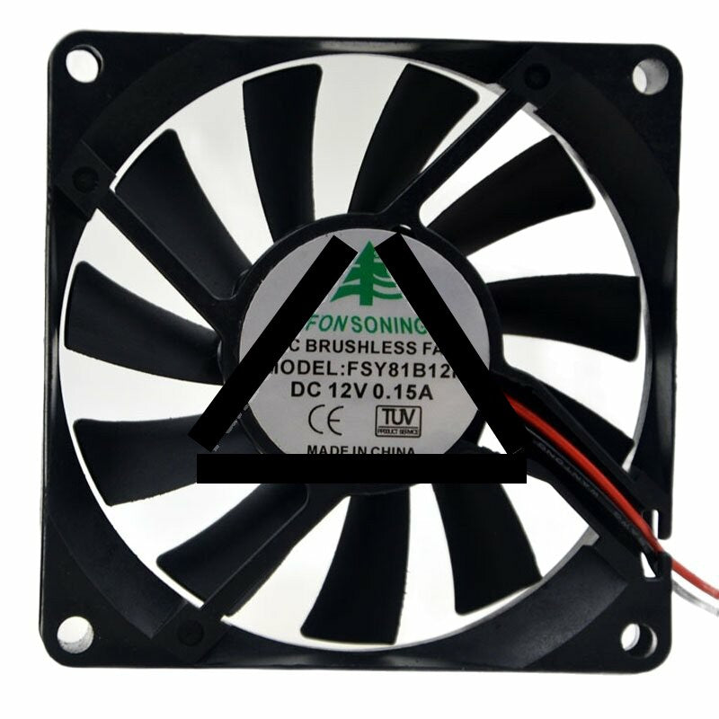 FONSONING FSY81B12M DC 12V 0.15A 8015 Axial Brushless Cooling Fan