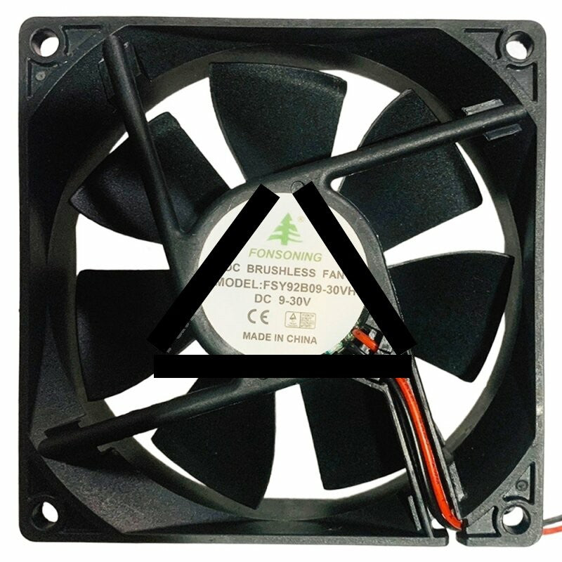 FONSONING FSY92B09-30VH DC 9-30V 2 Wires Brushless Axial Cooling Fan