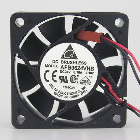 For Delta AFB0624VHB DC24V 0.16A 6CM / cm Double ball inverter cooling fan