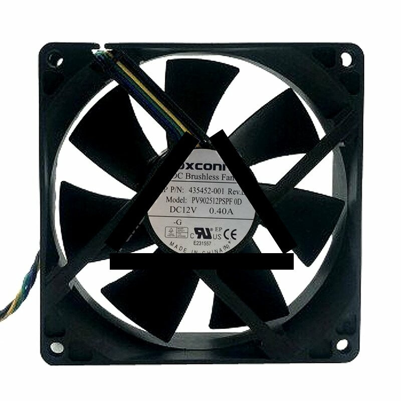 Foxconn 432768-001 PV902512PSPF DC 12V 0.4A 4 Wires Axial Cooling Fan