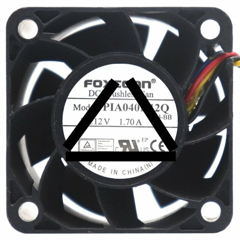 Foxconn PIA040H12Q 12V 1.70A 4 Wires DC Brushless Axial Cooling Fan
