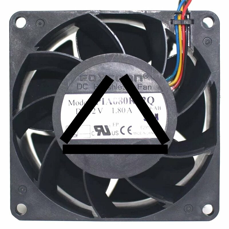 Foxconn PIA080K12Q DC 12V 1.80A DC Brushless PWM Axial Cooling Fan