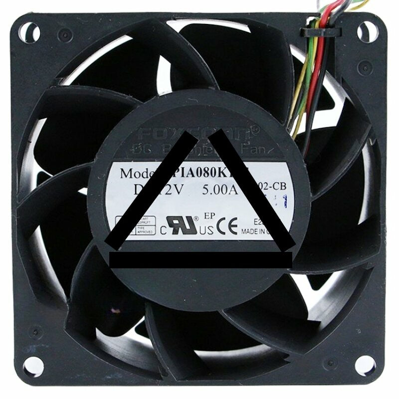 Foxconn PIA080K12S 12V 5.00A DC Brushless Axial Cooling Fan