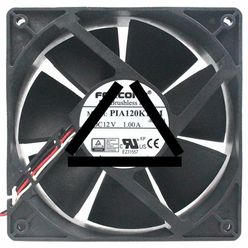 Foxconn PIA120K12M 12V 1.00A 3 Wires DC Brushless Axial Cooling Fan