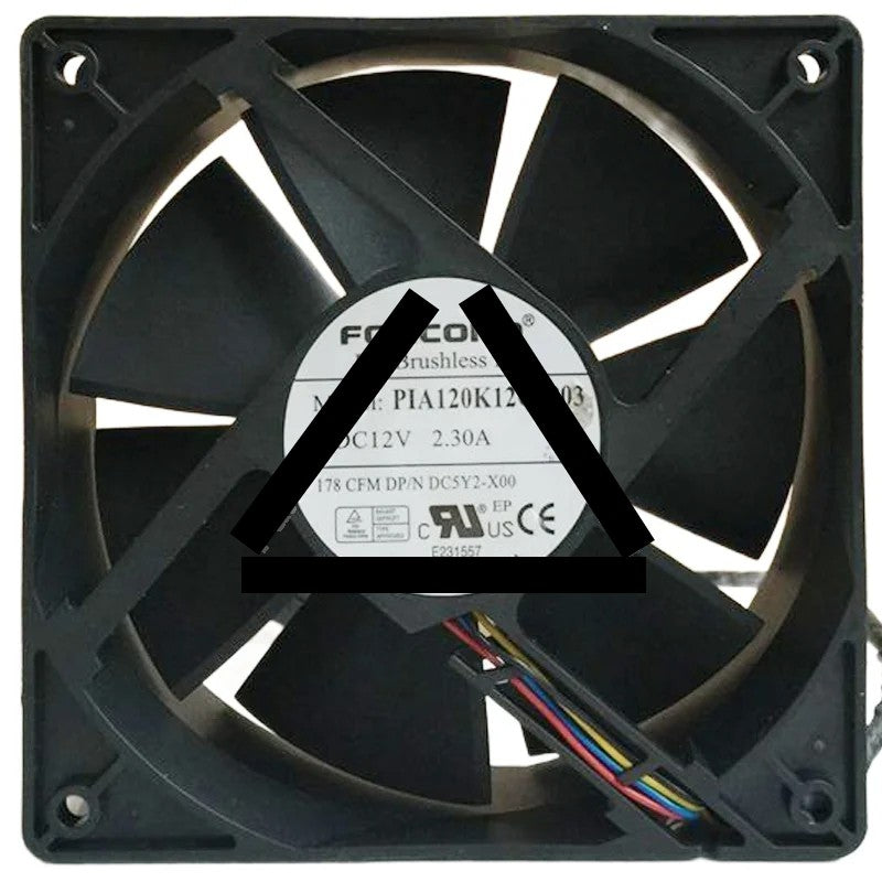 Foxconn PIA120K12Q-P03 12V 2.30A 4 Wires Axial Fan