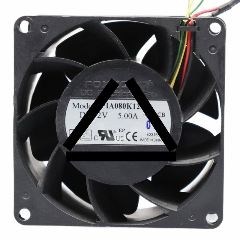 Foxconn PLA080K12S DC 12V 5.00A 8038 Brushless Axial Cooling Fan