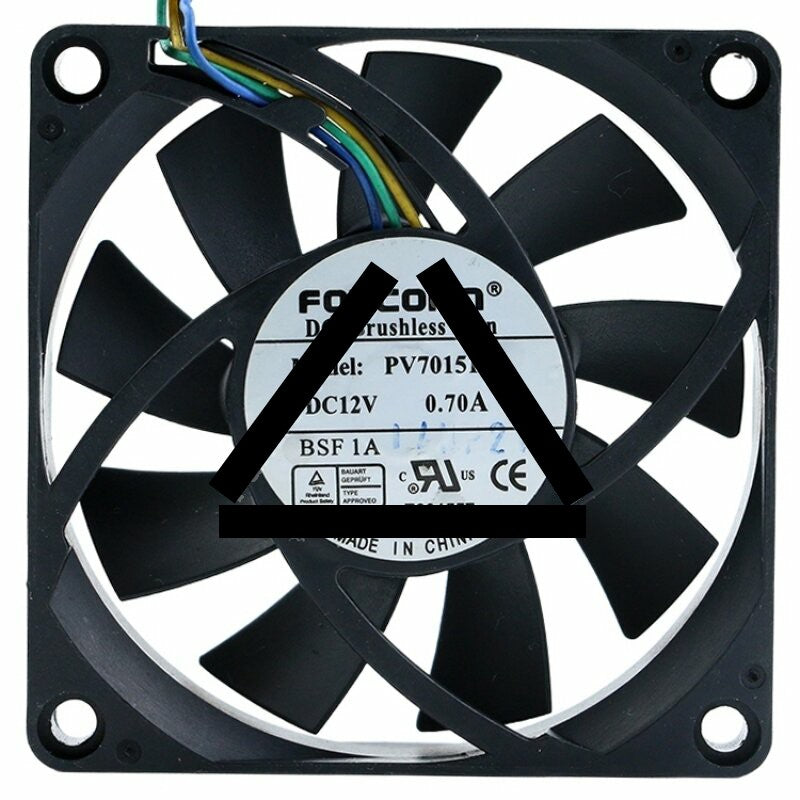 Foxconn PV701512E 12V 0.70A 2 / 3 / 4 Wires DC Brushless Axial Cooling Fan