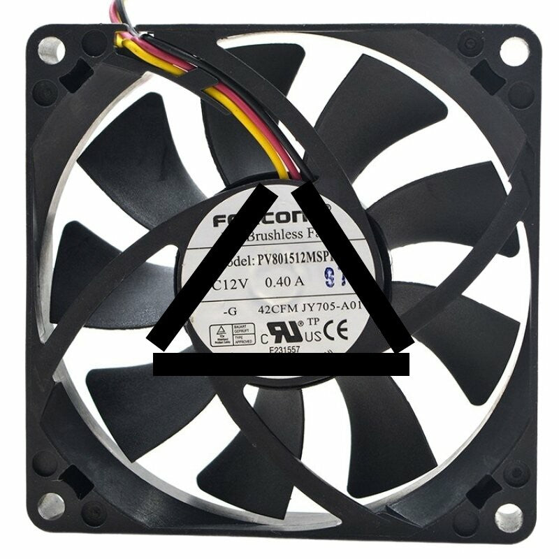 Foxconn PV801512MSPF0A DC 12V 0.40A 8015 Axial Brushless Cooling Fan