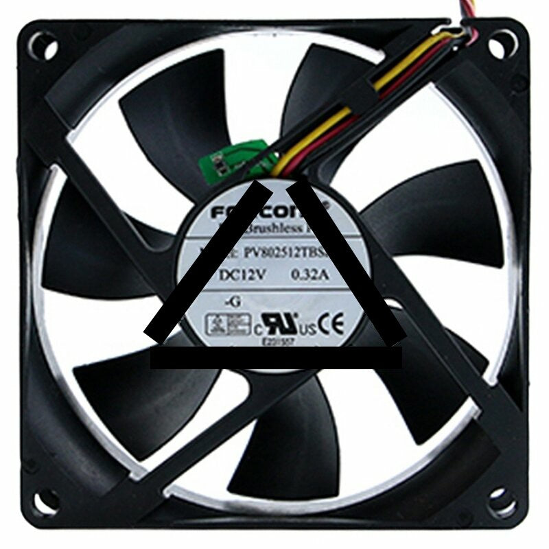 Foxconn PV802512TBSF 00 DC 12V 0.32A DC Brushless Axial Cooling Fan