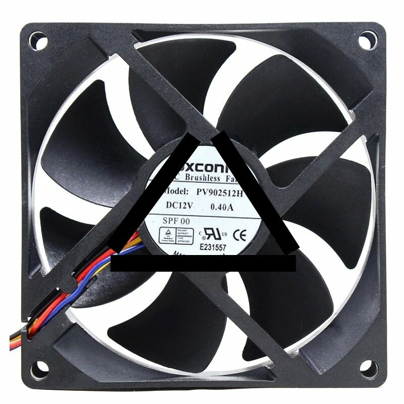 Foxconn PV902512H DC 12V 0.40A 2 Wires / 3 Wires / 4 Wires Axial Cooling Fan