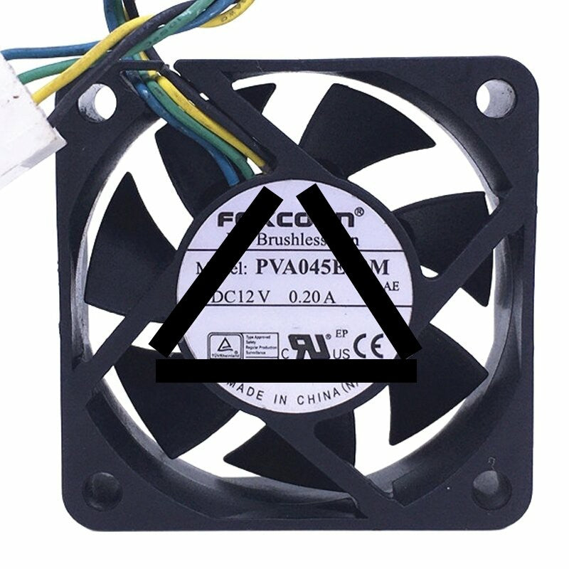 Foxconn PVA045E12M-P01-AE DC 12V 0.20A 4515 Axial Brushless Cooling Fan