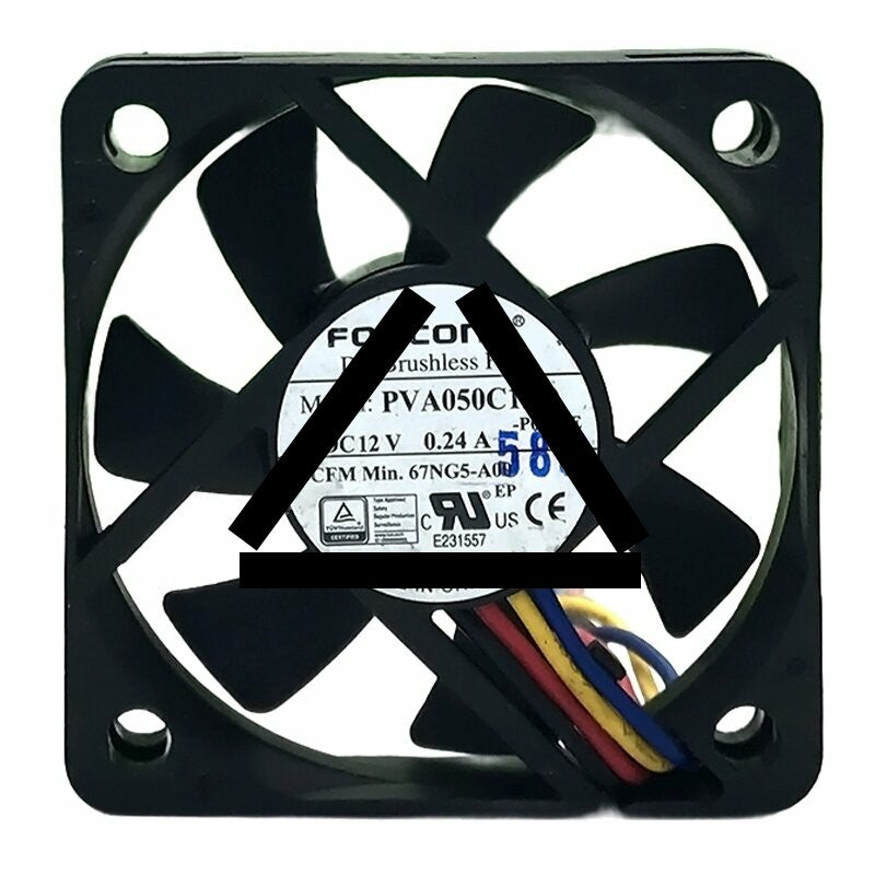 Foxconn PVA050C12Q DC 12V 0.24A 5010 Axial Cooling Fan