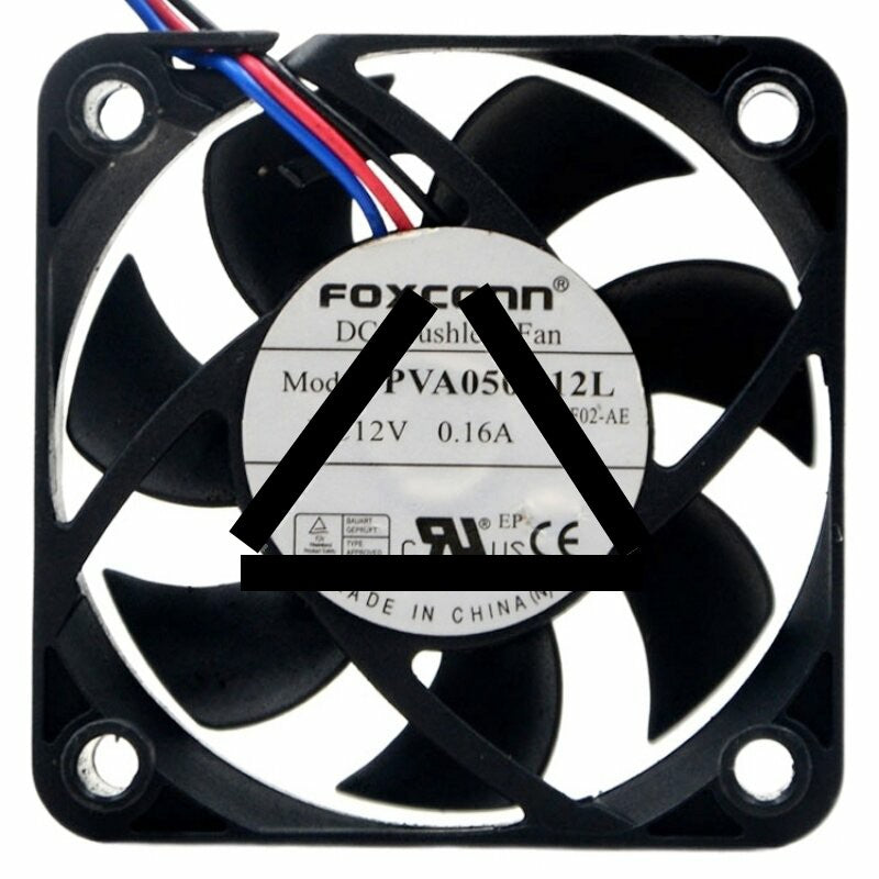 Foxconn PVA050E12L 12V 0.16A 3 Wires DC Brushless Axial Cooling Fan