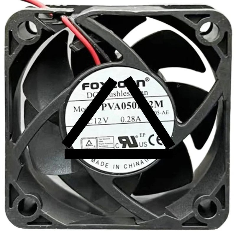 Foxconn PVA050F12M 12V 0.28A 2 Wires Brushless Axial Fan