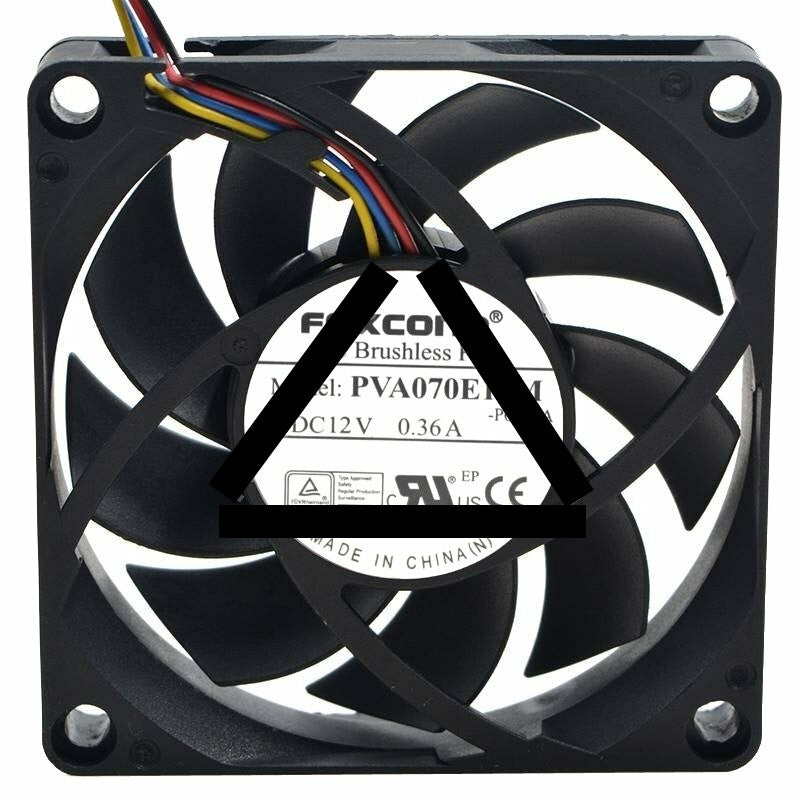 Foxconn PVA070E12M 12V 0.36A 4 Wires Brushless Axial Fan